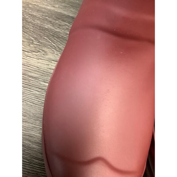 HUNTER Women's 5 Red Original Back Adjustable Matte Rain Boots Pull On LM1-10 - Picture 3 of 11